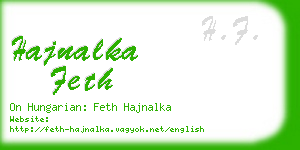 hajnalka feth business card